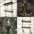 thumbnail image 6 of 2Pcs Wood Ladder Hanging Ornament Decorative Twine Rope Ladder for Bookshelf, 6 of 7
