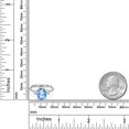 thumbnail image 6 of Gem Stone King 3.50 Ct Oval Millennium Blue Mystic Quartz 925 Sterling Silver Ring, 6 of 6