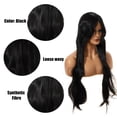 thumbnail image 4 of Unique Bargains Wigs for Women 31" Black Wigs for Black Women with Wig Cap Long Hair, 4 of 6