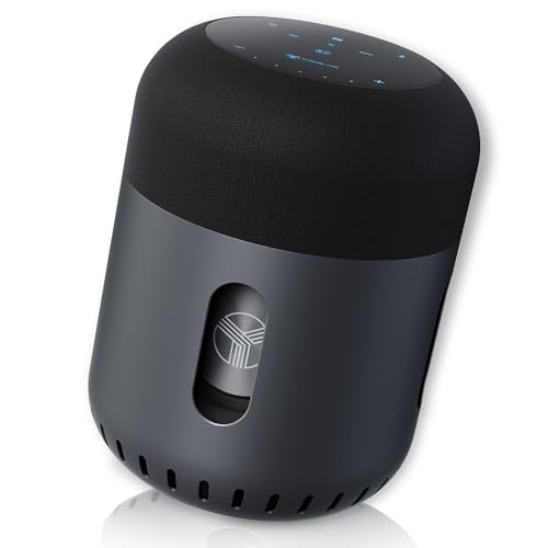 TREBLAB HD-360 Pro - Altavoz Bluetooth de ultra alta tecnología con sonido envolvente de 360°, sistema de 5 controladores de alta potencia de 90 W con subwoofer y 8 radiadores de graves, altavoz inalá