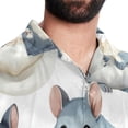 thumbnail image 5 of Tmall Men's Short Sleeve Beach Shirts, Hawaiian Printed Button Down Summer Casual Unisex Men's Shirts, 5 of 6