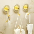 thumbnail image 3 of Ruiboury Compact Size Adhesive Wall Hooks Versatile Usage For Any Setting Space Saving Acrylic Multi-purpose gold 1Set, 3 of 6