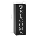 thumbnail image 4 of vidaXL Umbrella Stand Welcome Steel Black, 4 of 4