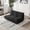 Black, variant on 36" Adult Bean Bag Chair, Cozy Fireside Floor Sofa, Armless Lounger, Plush Gaming Seat for Living Room, Bedroom, Balcony, Office
