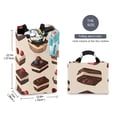 thumbnail image 2 of Yayeee Freestanding Laundry Hamper with Handle Collapsible Large Storage Basket for Clothes, Blue Cakes, 2 of 7