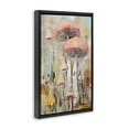 thumbnail image 4 of Stupell Industries Soft Collaged Mushrooms Plants & Flowers Painting Black Floater Framed Canvas Art Print Wall Art, 17 x 25, 4 of 10