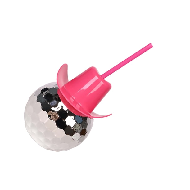 Vaso de fiesta Bearachild Flash Ball con sombrero de vaquero rojo rosa 600 ml
