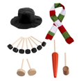 thumbnail image 1 of Kit para decorar disfraces de muñeco de nieve, kit para hacer muñecos de nieve, disfraz para niños al aire libre en invierno D, 1 of 8