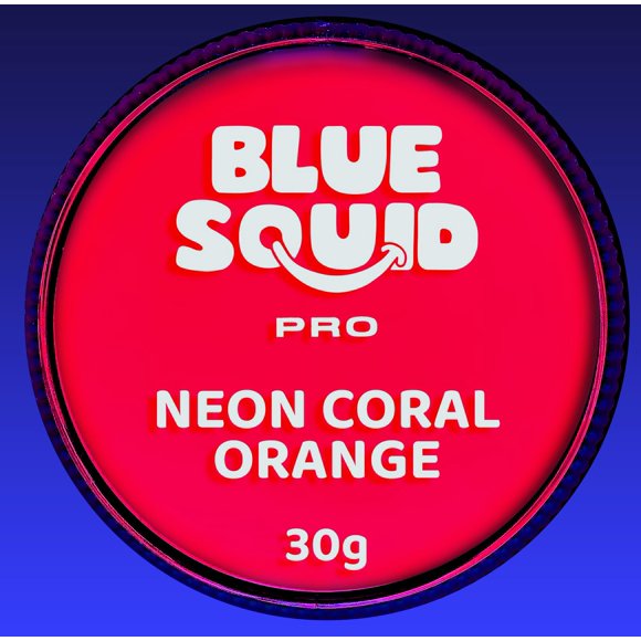 Pintura corporal UV de calamar azul, pintura corporal que brilla en la oscuridad, pintura facial de neón para accesorios de fiesta, maquillaje , no tóxico, con luz negra, para adultos y niños, multic