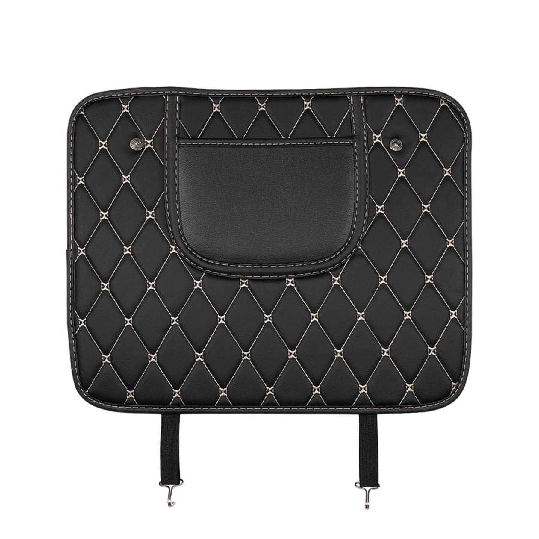 Phyun Car Anti Kick Pad Mat Seat Back Protector Cover For Children Kids Baby Pu Leather Car Seat Anti-Kick Protector Storage Mats