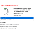 thumbnail image 2 of Manifold Absolute Pressure Sensor Connector - Compatible with 1990 - 1991 Chevy C5500 Kodiak, 2 of 2