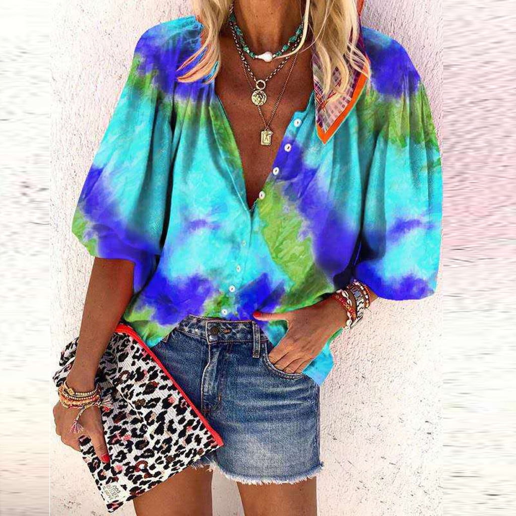 aurora green tie dye shirt