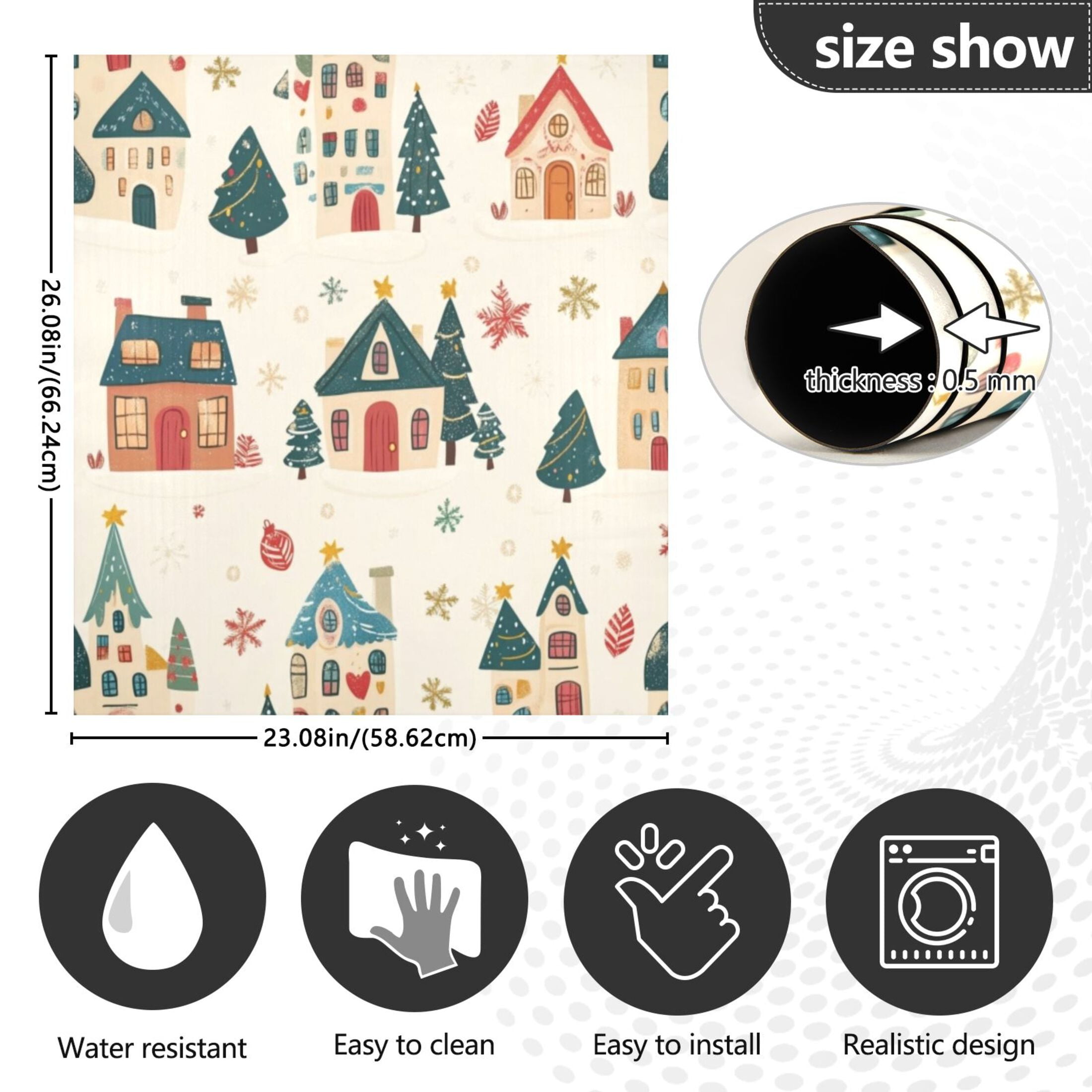 Dishwasher Magnetic Sticker 23x26 Inch Refrigerator Magnetic Sticker Washing Machine Magnetic Sticker Kitchen Panel Magnetic Sticker Home Decor Nice Cute House
