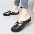 thumbnail image 5 of Women Rhinestone Flat Sandals EVA Garden Sandals Summer Shoes Lightweight, 5 of 8