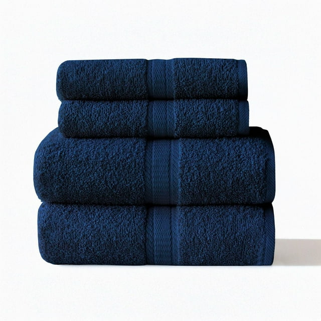 Ensemble de 4 pièces Mainstays – 2 serviettes à main, 2 serviettes de bain