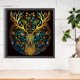 thumbnail image 1 of 5D DIY completo redondo taladro diamante pintura media luna y lobo kit decoración del hogar FLhrweasw Nuevo, 1 of 9