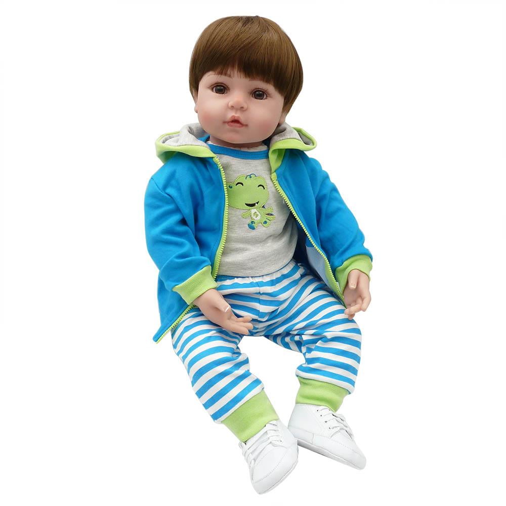 Handmade Reborn Baby Doll Kit Cloth Body for 24 inch Lifelike Baby Dolls 
