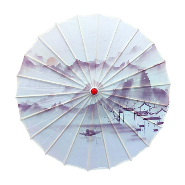 Chinese Oiled Paper Umbrella Paper Parasol Props Traditional Art Classical Dance Style B