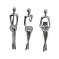 thumbnail image 2 of yuksok 3PCS Sitting Thinker Statue Abstract Figurines for Shelf Tabletop Decoration, 2 of 9