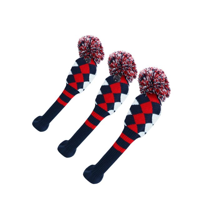 fastboy 3x Head Covers Durable Long Neck Headcover Wood Golf Lozenge Lozenge