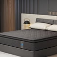 thumbnail image 6 of King Mattress, 8 Inch Hybrid Mattress Black, Euro Top Mattress Medium Firm for Back & Lumbar Support, 100 Night Trial, Individual Pocket Spring Bed for Motion Isolation & Pressure Relief, 6 of 10