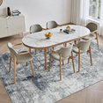 thumbnail image 3 of vfytbgnhj Modern Abstract Area Rug Carpet 5X7 Rugs for Living Room-Machine Washable Rugs for Bedroom Dining Living Room Rug Blue, 3 of 7