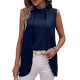 thumbnail image 2 of Womens Business Casual Tank Top Summer Sleeveless Outfits 2025 Spring Trendy Dressy Work Shirts Dark Blue L, 2 of 8