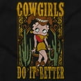 thumbnail image 2 of Betty Boop Cowgirls Do It Better Women's T Shirt Ladies Tee Brisco Brands S, 2 of 5