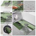 thumbnail image 6 of Green Ombre Bath Mat 3 Piece Bathroom Rug Set, Farmhouse Abstract Mottled Texture Art Non Slip Bath Rug Contour Mat and Toilet Lid Cover, Absorbent Shower Mats Soft Bath Rugs and Mats Sets, 6 of 8