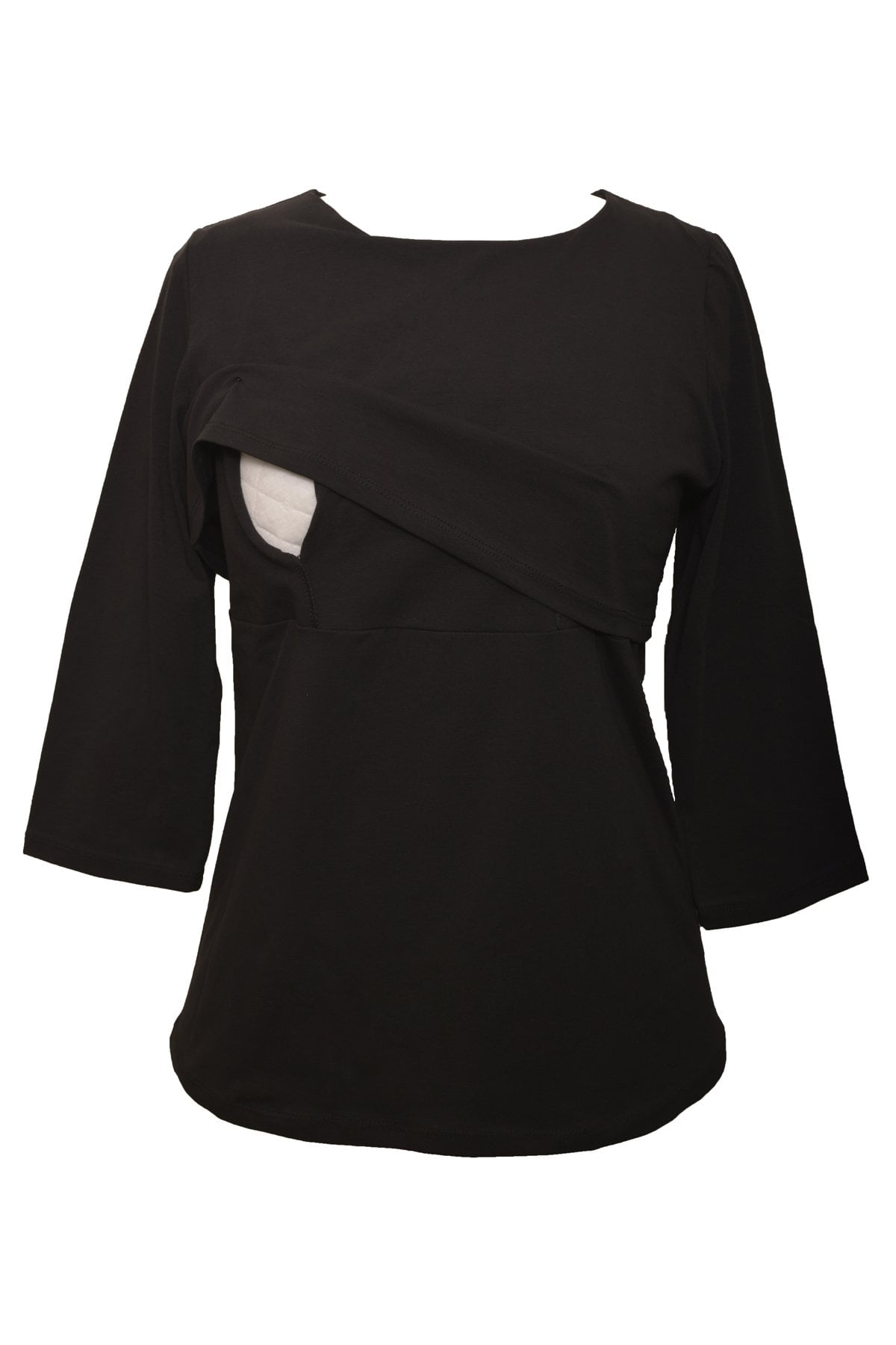 LuvmaBelly Women 3/4 Sleeve Nursing Maternity Blouse