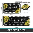 thumbnail image 6 of Sunflower Kitchen Rugs Set 2 Pieces Non Skid Kitchen Floor Rug and Mat Waterproof Kitchen Runner Rug Standing Area Mat Carpets for Outdoor Decor 17"x47"+17"x30", 6 of 6