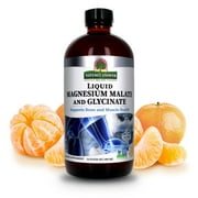 Nature’s Answer Liquid Magnesium Malate & Glycinate 200 mg, Muscle, Nerve & Bone Wellness Support, Tangerine Flavor, 16 fl oz