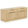 thumbnail image 3 of Safavieh Gabrietta 2 Drawer Wood Tv Stand in Natural / Black, 3 of 18
