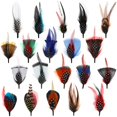 thumbnail image 1 of Plumas para sombreros Syhood, estilo clásico, colores surtidos, 20 unidades, 1 of 7