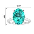 thumbnail image 5 of Sterling Silver with Paraiba Tourmaline Solitaire Ring, 5 of 6