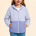thumbnail image 7 of Zecgelong Kids Hooded Zip Up Long Sleeve Sun Jacket With Pockets For Boys And Girls, 7 of 7