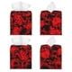 thumbnail image 2 of Fotbe Red Skulls 3 Porta Pañuelos Decorativo de Cuero, Caja Cuadrada Moderna para Pañuelos Faciales, Organizador y Dispensador 5x5x5'', 2 of 6