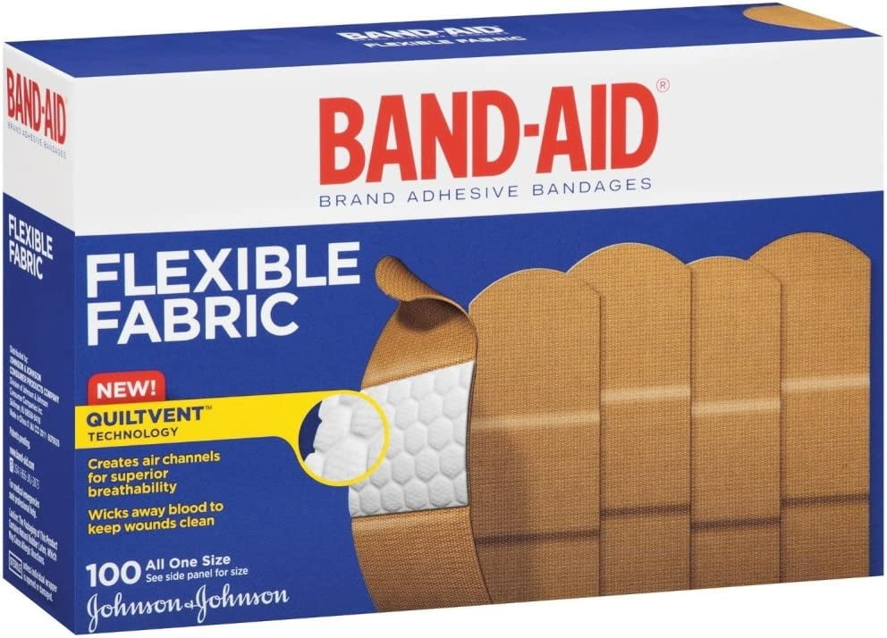 BandAid Brand Adhesive Bandages 1" X 3" 100 Ct One Size BandAid