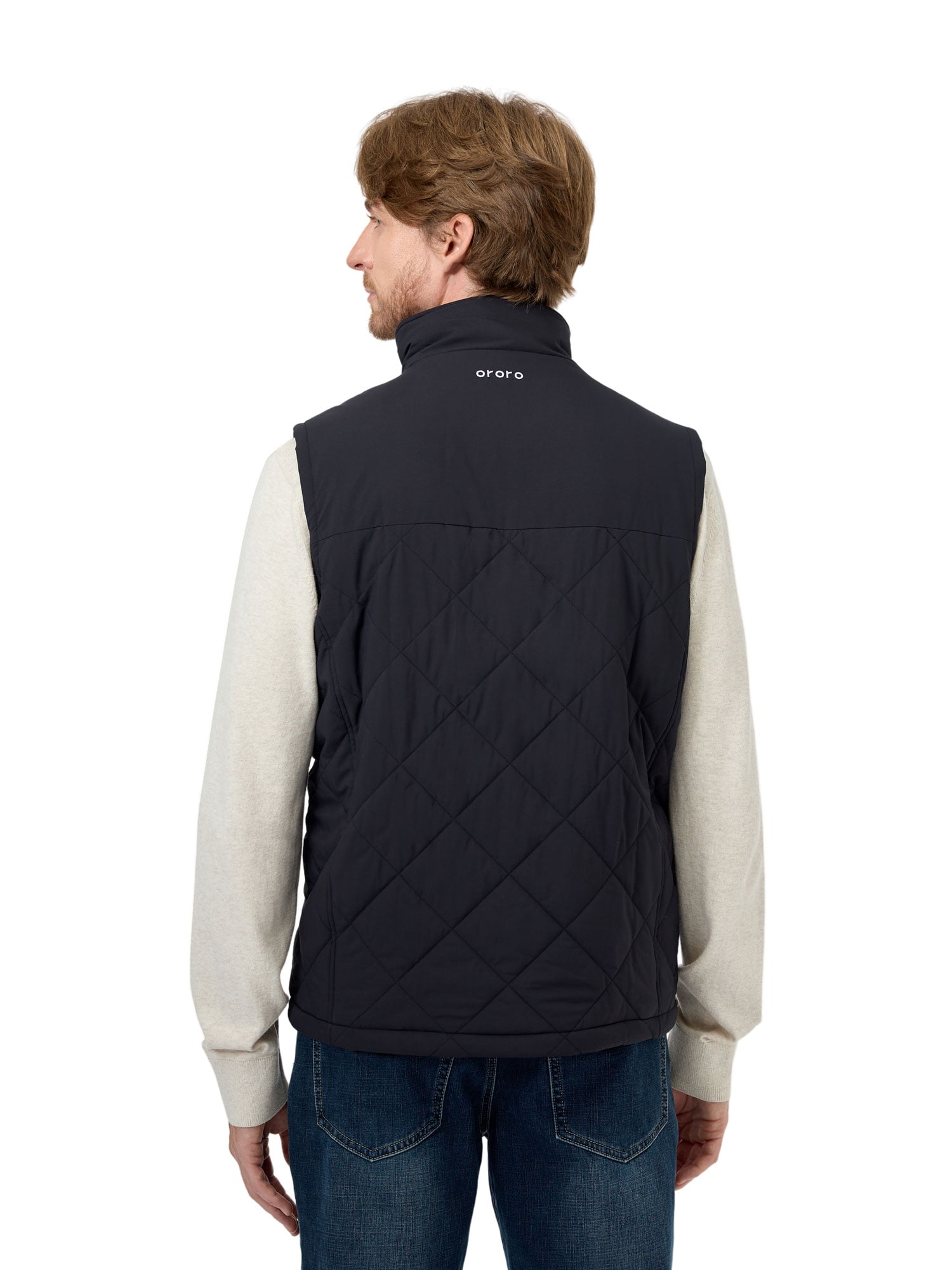 ORORO Men's Quilted Heated Vest Lightweight Winter Barbados Ubuy