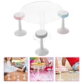 thumbnail image 3 of KAKOWELY 1 juego de mesa de comedor en miniatura, silla, muebles de plástico, modelo de casa pequeña., 3 of 4