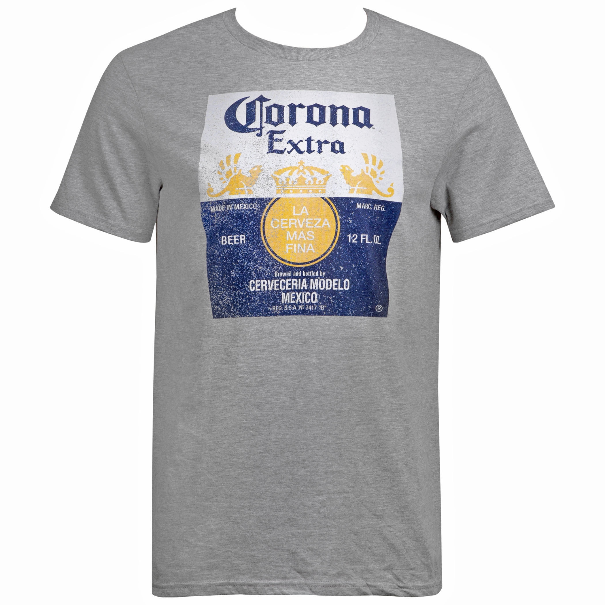 Corona Extra Bier USA Gildan T-shirt XL dunkelblau La Cerveza Mas Fina Logo 