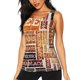 thumbnail image 1 of Fotbe Hand Drawn Vintage Coffee Blusas Sin Mangas para Mujer – Estilo Casual, Corte Suelto, Slim-Fit, Cuello Redondo Deportivo, Tops de Verano para Gimnasio y Yoga-Large, 1 of 7