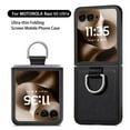 thumbnail image 5 of Cases for Motorola Razr 40 Case with Ring, Hard PC + Luxury PU Leather Shockproof Protective Phone Cover Compatible with Motorola Razr 40, Brown, 5 of 12