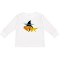 thumbnail image 3 of Inktastic Funny Goldfish with Shark Fin Boys or Girls Long Sleeve Toddler T-Shirt, 3 of 5