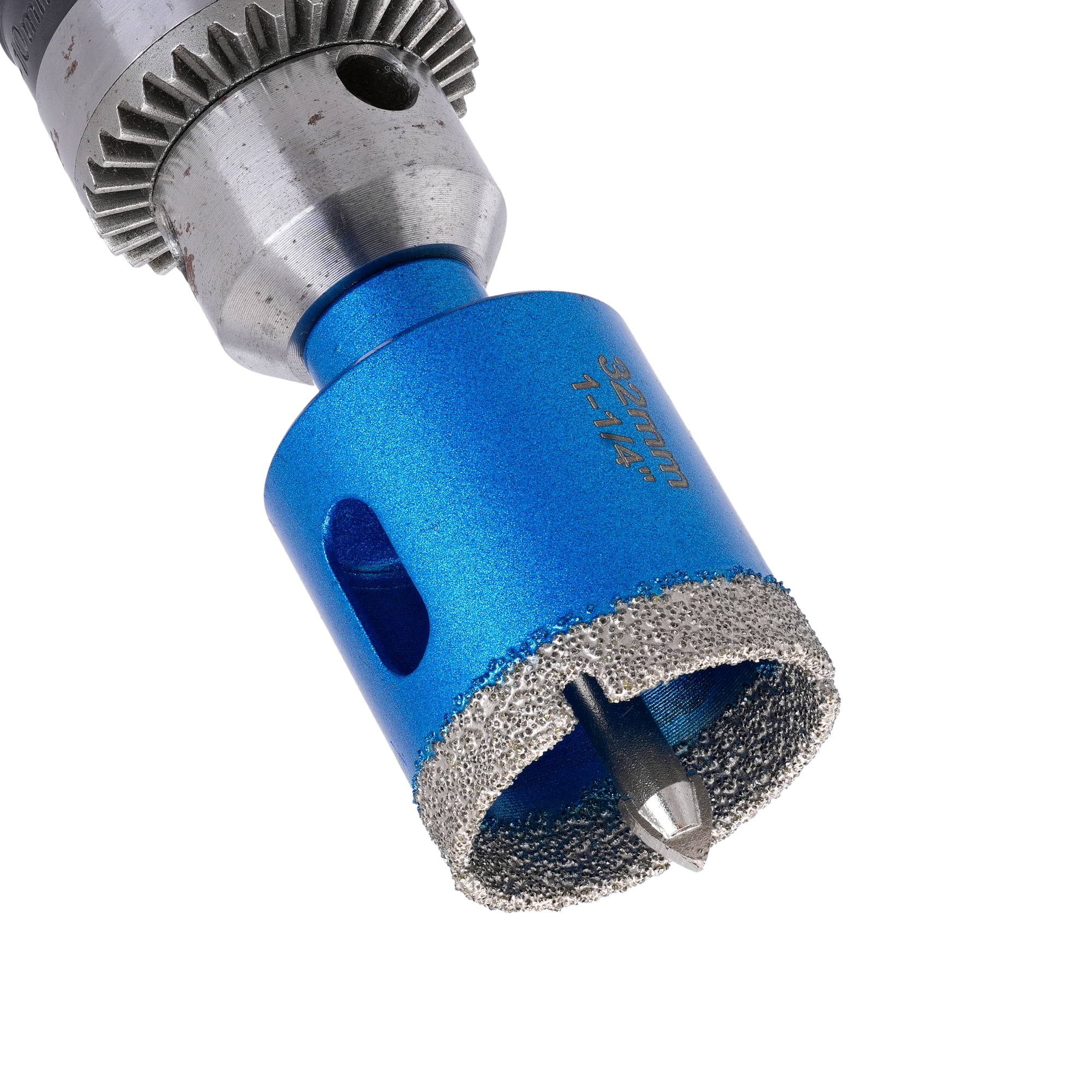 ILOVETOOL 2Pcs 32mm 1-1/4'' Diamond Hole Saw Glass Stone Marble Ceramic Tile Drill Bits with Center Pilot Bit Center Position Hole Opener