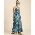 thumbnail image 3 of Moomaya Stylish Printed Rayon Sleeveless A-Line Dress - V Neck, Summer Dress, 3 of 9