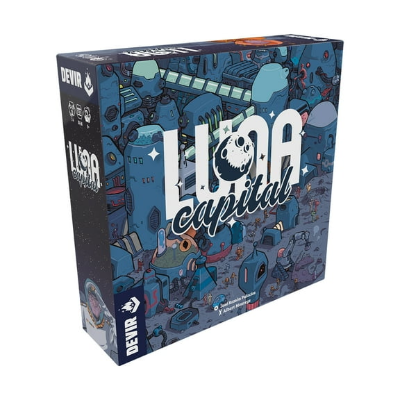 Devir - Luna Capital, Board Game, Ingenious and Creative Game, Board Game with Friends, Multilanguage, Age 8