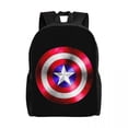 thumbnail image 1 of Custom Captain America Hero Laptop Backpack Men Women Basic Bookbag for College School Student Bags, 1 of 5