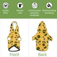 thumbnail image 4 of Yiaed Bees and Sunflowers Print Dog Hoodie Security Pet Dog Costume Pets Dog Hoodie Sweatshirt with Pocket for Small Dogs-X-Small, 4 of 5