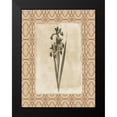 thumbnail image 2 of Grey, Jace 12x14 Black Modern Framed Museum Art Print Titled - Floral bordered 2, 2 of 5